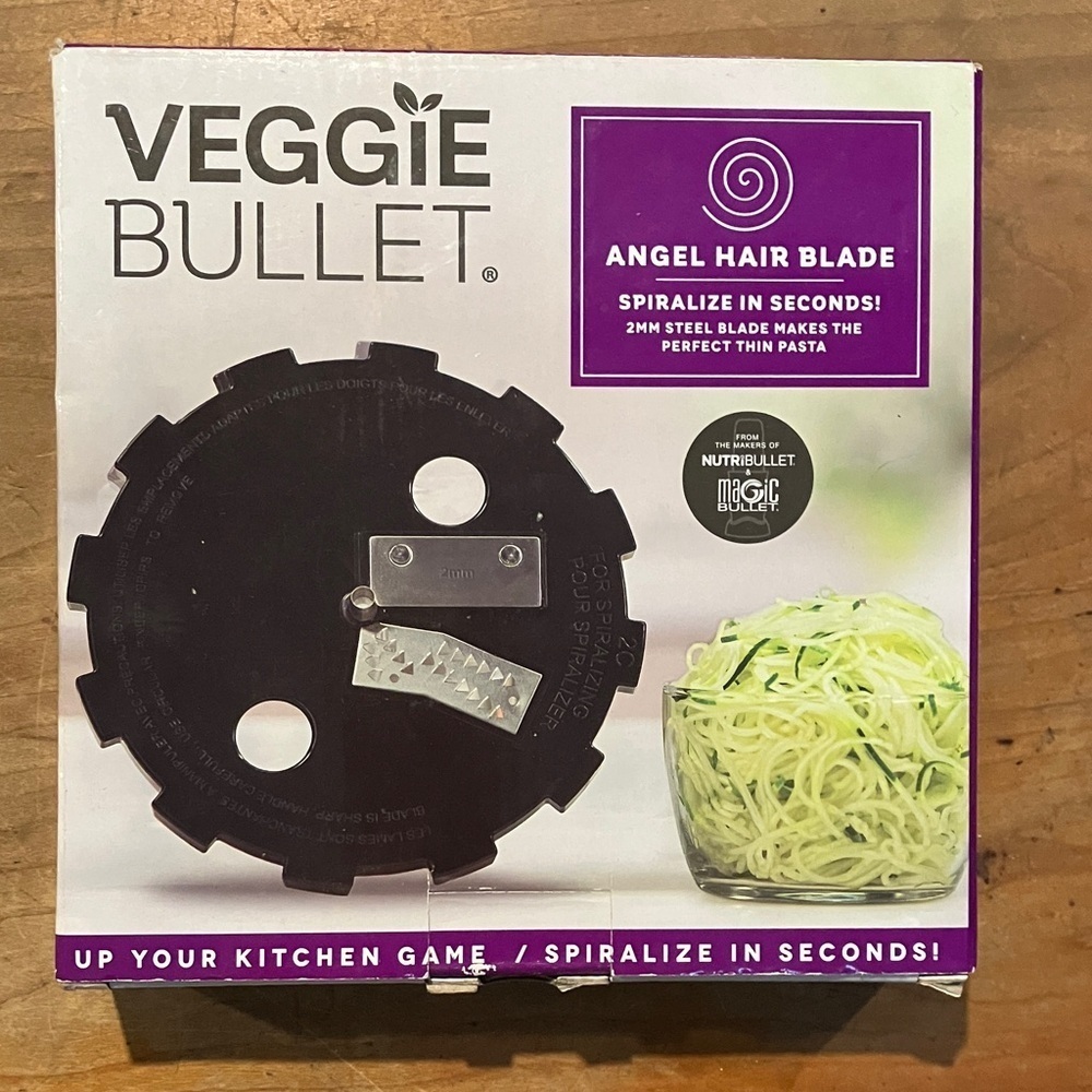 Angel Hair Blade for veggie bullet - with plastic storage case